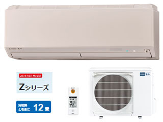 【クリックで詳細表示】ルームエアコン 霧ヶ峰 Zシリーズ MSZ-ZW365(T)ウェーブブラウン【airconfear】