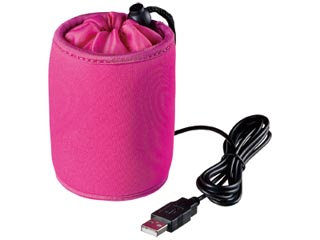 【クリックで詳細表示】サンワサプライ USB-TOY54P USBペットボトルウォーマー(ピンク)