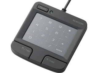 【クリックで詳細表示】ELECOM/エレコム 【USBハブなし・コンパクト・タッチパッド機能】TK-TCT005BK タッチパッド機能付きテンキーボード