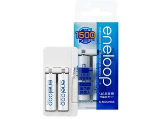eneloop N-MDU01AS �P3�`�G�l���[�v2�tUSB��p�[�d��Z�b�g