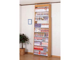 【クリックで詳細表示】組立家具 【本棚】 突張り式コミックストッカー TS85