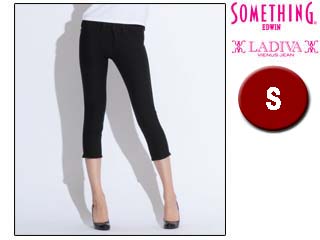�y���ׂ��܂����z SOMETHING VL107-BLK LADIVA �N���b�v�h�t�B�b�g�p���c �yS�z (�u���b�N)