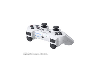 ���C�����X�R���g���[�� DUALSHOCK3 �Z���~�b�N �z���C�g [CECH-ZC2JCW] �yPS3�z