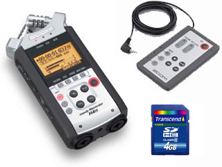 【クリックで詳細表示】ZOOM/ズーム ZOOM H4n 【1GB(本体付属)＋ 4GB】 SDカード ＋ リモコンセット【送料無料】
