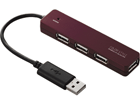 U2H-ST4BBR �o�X�p���[��p4�|�[�g USB2.0�n�u COLOR STYLE (�u���E��)