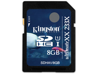 【クリックで詳細表示】キングストンテクノロジー 【納期約2週間】SDHA1/8GB SDHCカード UltimateXX UHS-I 8GB