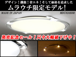 �y�����E�`���胂�f���I�zLED�X�|�b�g���C�g�t�V�[�����O���C�g MDC824ESR(�d���F)