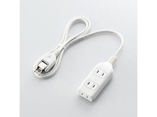 【クリックでお店のこの商品のページへ】ELECOM/エレコム T-ST01-22310WH ほこり防止シャッター付電源タップ [2P式3個口] 1.0m
