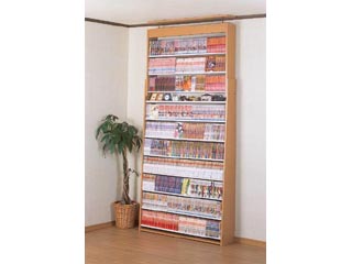 【クリックで詳細表示】組立家具 【本棚】 突張り式コミックストッカー TS116