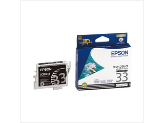 【クリックで詳細表示】EPSON/エプソン ICMB33 インクカートリッジ マットブラック