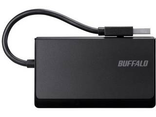 USB2.0 マルチカードリーダー ケーブル収納モデル ブラック BSCR300U2BK