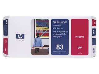 【クリックで詳細表示】hp/ヒューレット・パッカード C4962A hp83 プリントヘッド/クリーナUV マゼンタ ＜br＞ 納期にお時間がかかる場合があります