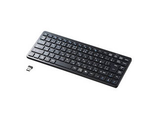 ワイヤレスキーボード テンキーなし ブラック SKB-WL27BK