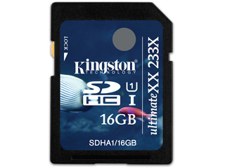 【クリックで詳細表示】キングストンテクノロジー 【納期約2週間】SDHA1/16GB SDHCカード UltimateXX UHS-I 16GB