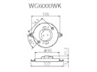 【クリックで詳細表示】Panasonic/パナソニック WG6000WK 引掛埋込ローゼット(ミルキーホワイト)(通り端子付)