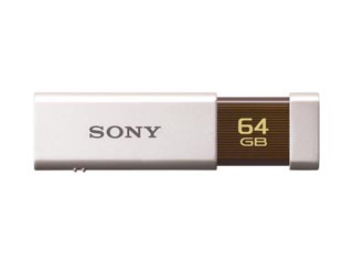 【クリックで詳細表示】SONY/ソニー USM64GLX WA USBメモリ POCKET BIT 64GB パールホワイト