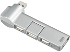 USB-HUB238SV USB2.0�n�u 4�|�[�g (�V���o�[)