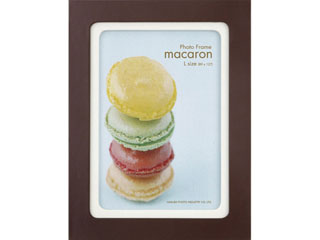 【クリックで詳細表示】HAKUBA/ハクバ FWMC-CCL フォトフレーム マカロン -macaron- 写真サイズ：L カラー：ショコラ