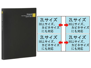 【クリックで詳細表示】HAKUBA/ハクバ デジビュート2 2Lサイズ160枚収納 (ブラック)