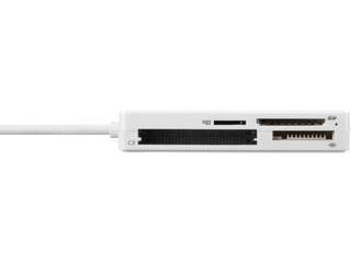 USB2.0 マルチカードリーダー ケーブル収納モデル ホワイト BSCR300U2WH
