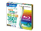�yVerbatim/�o�[�x�C�^���z �^��pBD-R DL�@50GB�i1-4�{���Ή��j 5mm�P�[�X 5�� VBR260YP5V1