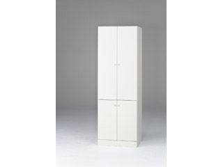 【クリックで詳細表示】MARUKA/マルカ 【壁面収納】 Face(フェイス) FAC-1860-4D ホワイト 【組立家具】
