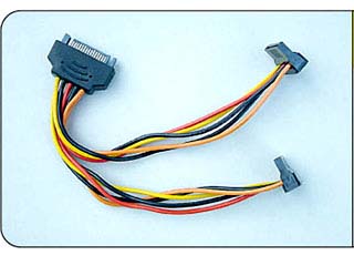 【クリックで詳細表示】OWLCBPU015 二股電源ケーブル 15cm