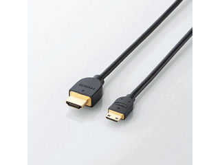 【クリックで詳細表示】ELECOM/エレコム TB-HD14EM10BK タブレットPC用 HDMIケーブル/HDMI(A・19ピン) - HDMIミニ(C・19ピン)/1.0m/ブラック