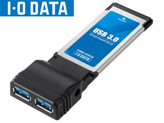 【クリックで詳細表示】I・O DATA/アイ・オー・データ USB3-EXC2 ExpressCard接続 USB3.0/2.0インターフェイスカード