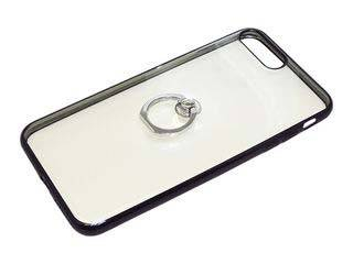 iPhone8Plus/7Plus用ジャケット リング付き サイドメッキ BJI16P01BK ブラック