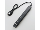T-SLK-2610BK ���K�[�h�tAC�A�_�v�^�Ή��X�����^�b�v[�u���b�N] 1.0m