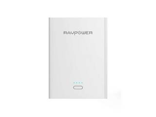 RAVPower PSE対応 10400mAh モバイルバッテリー 白・黒コンボ(2個)セット