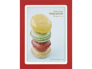 【クリックで詳細表示】HAKUBA/ハクバ FWMC-AP2L フォトフレーム マカロン -macaron- 写真サイズ：2L カラー：アップル