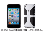 SPK-IT4-CNDYG-WHBK iPod Touch 4 CandyShell Grip - White/Black