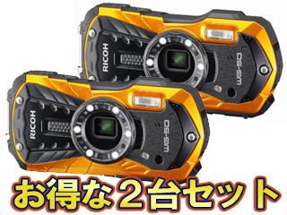 【クリックで詳細表示】RICOH WG-50(オレンジ)×2台セット【wg50set】