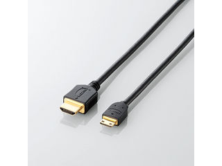 【クリックで詳細表示】ELECOM/エレコム TB-HD14EM15BK タブレットPC用 HDMIケーブル/HDMI(A・19ピン) - HDMIミニ(C・19ピン)/1.5m/ブラック