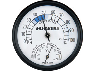 【クリックでお店のこの商品のページへ】HAKUBA/ハクバ KMC-43 温度計付き湿度計 C-43