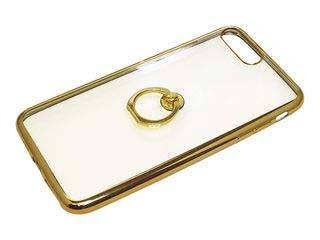 iPhone8Plus/7Plus用ジャケット リング付き サイドメッキ BJI16P01GD ゴールド