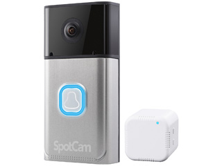ピンポン詐欺対策 世界中どこからでも話せる クラウド対応フルHDドアベルカメラ SpotCam-Ring