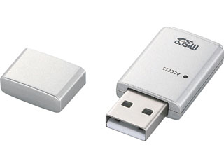 【クリックで詳細表示】エレコム MR-SMC04SV microSDカード専用メモリリーダライタ シルバー