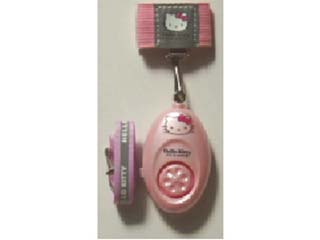 【クリックで詳細表示】OHM OPA-101PKY ハローキティ 防犯アラーム 07-7486