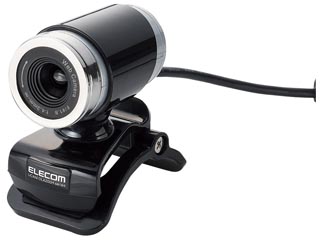 【クリックで詳細表示】【eleweb】 ＜br＞ ELECOM/エレコム ガラスレンズ搭載200万画素Webカメラ UCAM-DLA200HBK ブラック