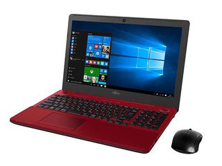 15.6型ノートPC LIFEBOOK/ライフブック AH53/X FMVA53XR ルビーレッド