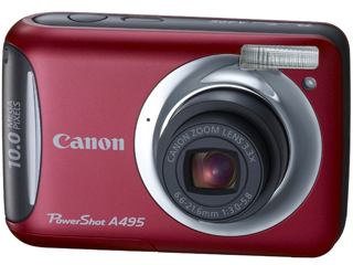 【クリックで詳細表示】CANON/キヤノン PSA495-RE(レッド) PowerShot A495 【送料代引き手数料無料！】