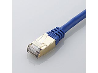 【クリックで詳細表示】ELECOM/エレコム LD-TWS/BM05 CAT7 LANケーブル 0.5m ブルーメタリック
