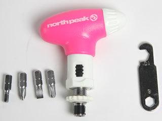 【クリックでお店のこの商品のページへ】NORTH PEAK/ノースピーク NP-3307-PK ドライバーセット[ピンク]