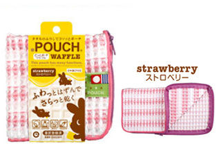 【クリックでお店のこの商品のページへ】eye up/アイアップ どっとポーチ ワッフル (ストロベリー) ＜br＞ 【dpouch】