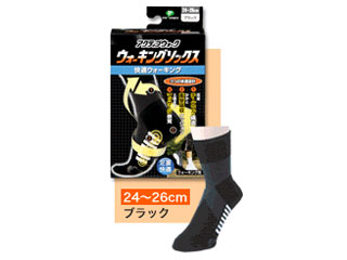 【クリックで詳細表示】PIP/ピップ PS251 アクティブウォーク ウォーキングソックス 【24～26cm】(ブラック)
