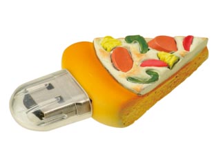 【クリックで詳細表示】GREEN HOUSE/グリーンハウス GH-UFD2GF-PZ ファーストフードUSBフラッシュメモリ 2GB ピザ