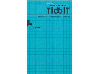 【クリックで詳細表示】コクヨ メ-F22B フリーカットメモ TidBiT B7変形 5mm方眼ミシン目80枚 ＜br＞ 納期にお時間がかかる場合があります
